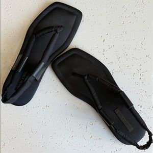 Puffy nylon Charles & Keith sandals